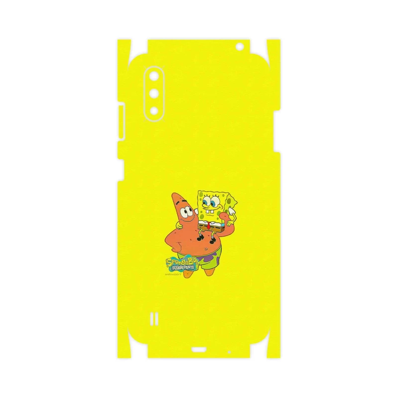 برچسب پوششی ماهوت مدل SpongeBob SquarePants-FullSkin مناسب برای گوشی موبایل سامسونگ Galaxy A01
