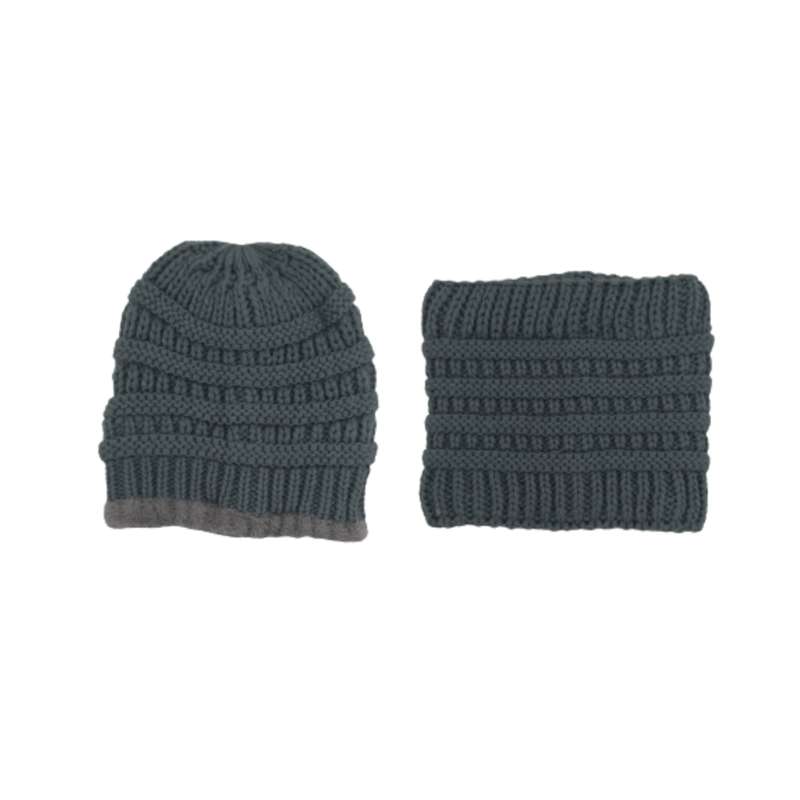 ست کلاه و شال گردن بافتنی مدل 585