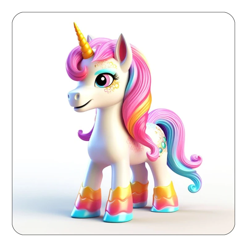 مگنت کاکتی طرح اسب تک شاخ و یونیکورن مدل mp30096