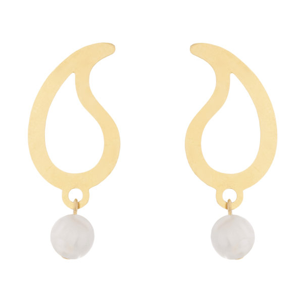 گوشواره طلا 18 عیار زنانه عدنان مدل GFR998