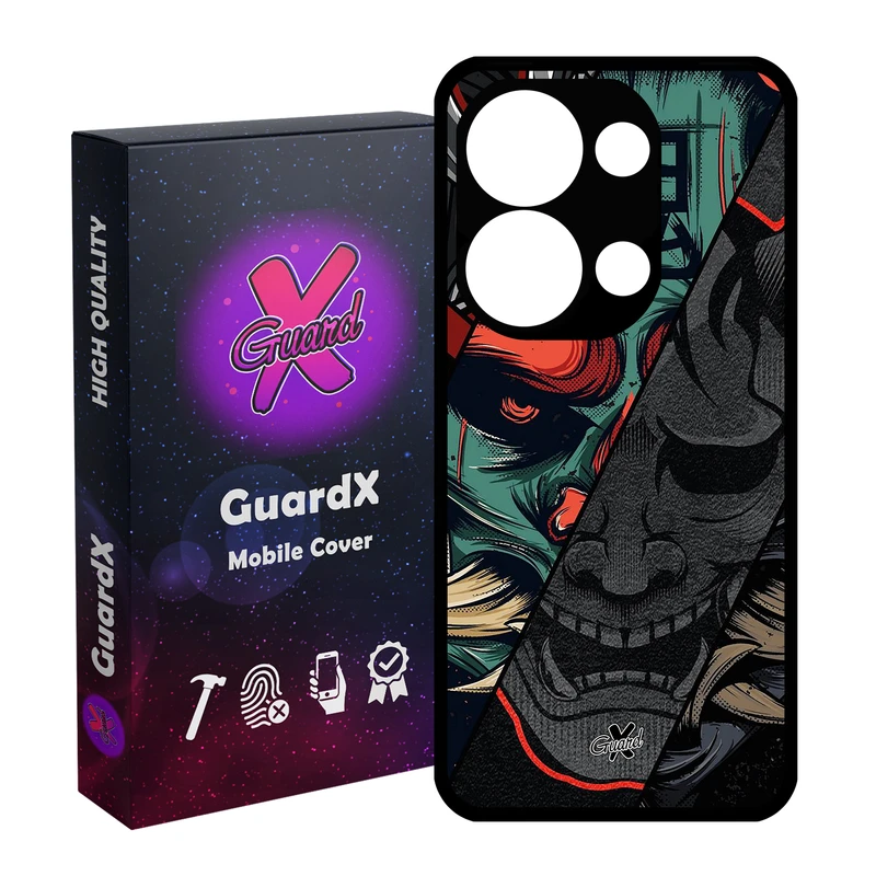 کاور گارد ایکس طرح سامورایی مدل Glass10529 مناسب برای گوشی موبایل شیائومی Poco X6 5G / Note 13 Pro 5G