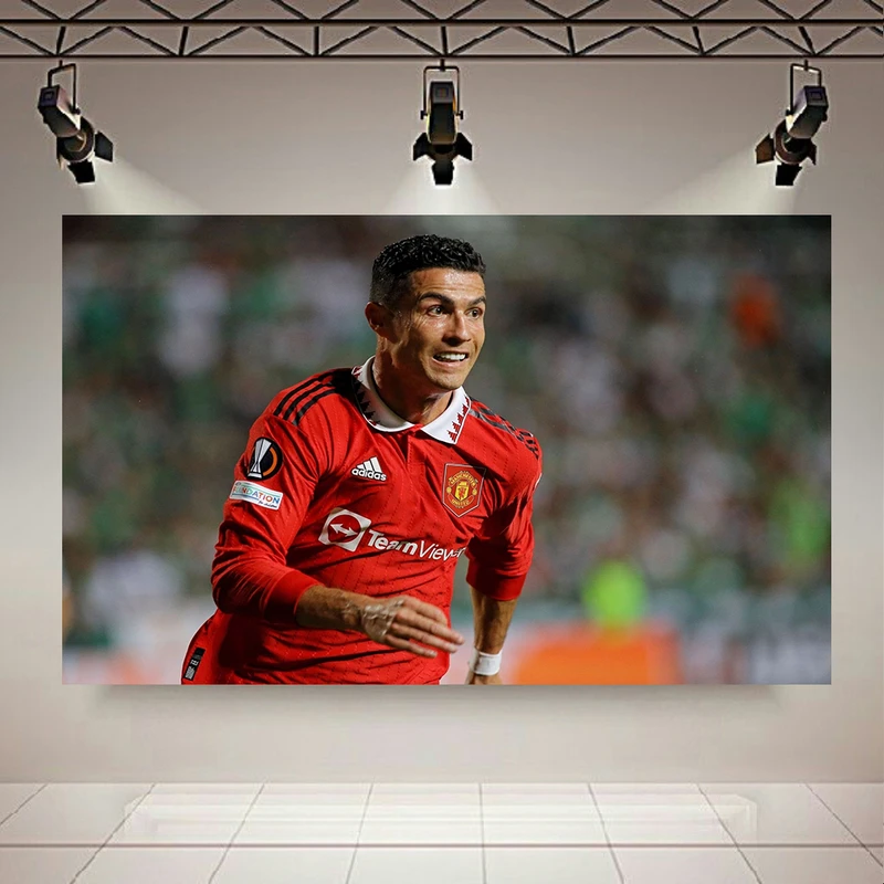 پوستر دیواری طرح بازیکن منچستر یونایتد مدل رونالدو کد PD130237