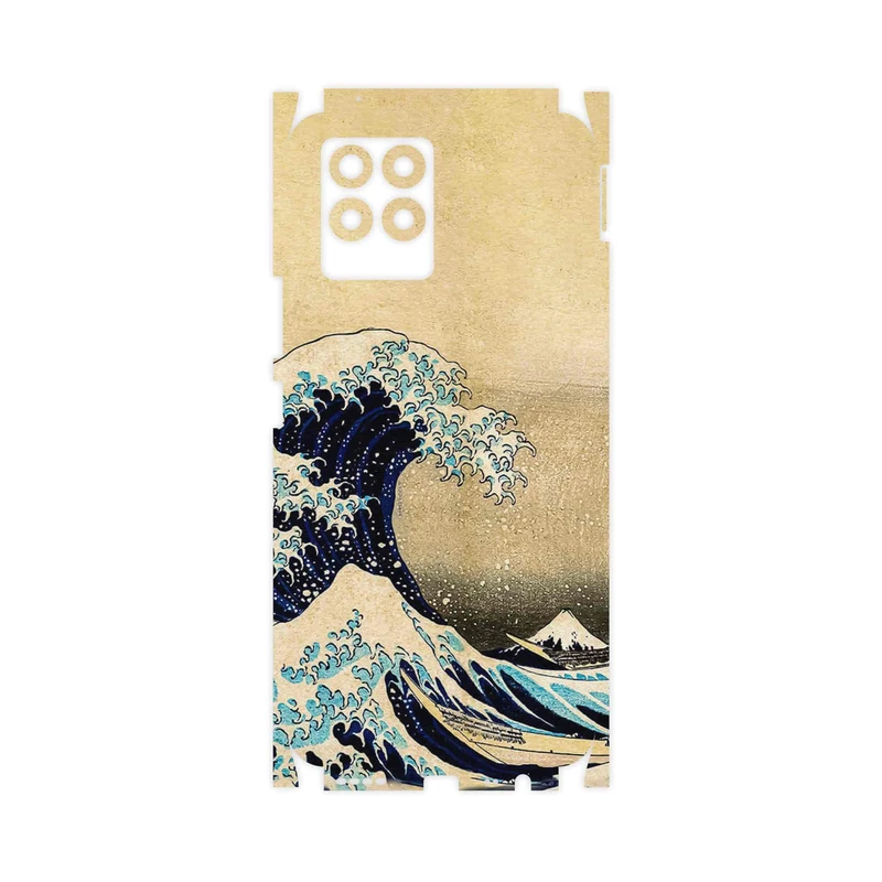 برچسب پوششی ماهوت مدل The Great Wave off Kanagawa of Hokusai-FullSkin مناسب برای گوشی موبایل ریلمی 8 Pro