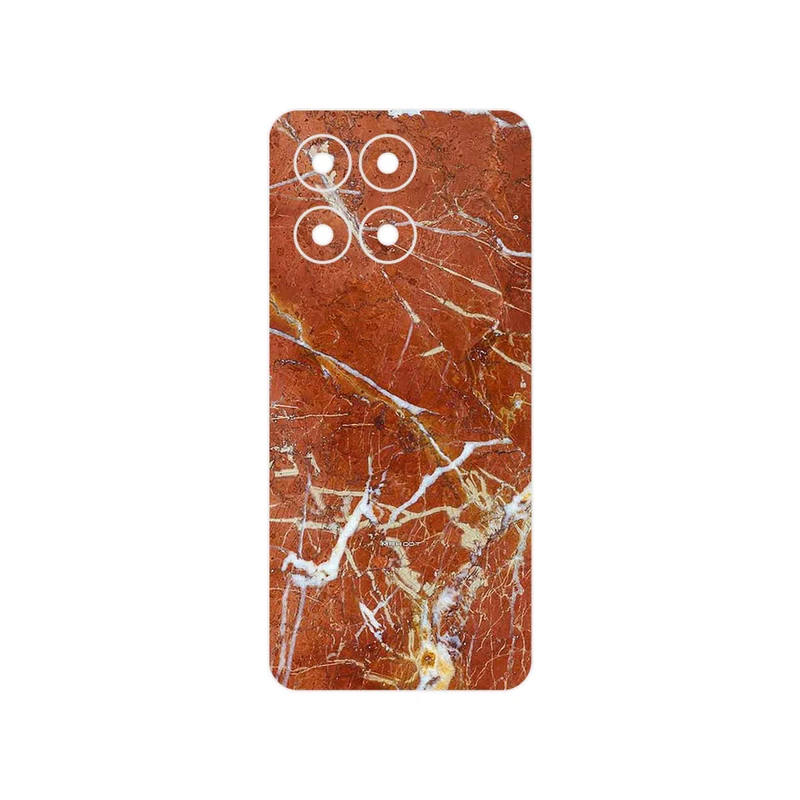 برچسب پوششی ماهوت مدل Red Marble مناسب برای گوشی موبایل آنر X6a