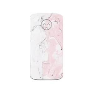 MAHOOT  Blanco-Pink-Marble Cover Sticker for motorola Moto G6