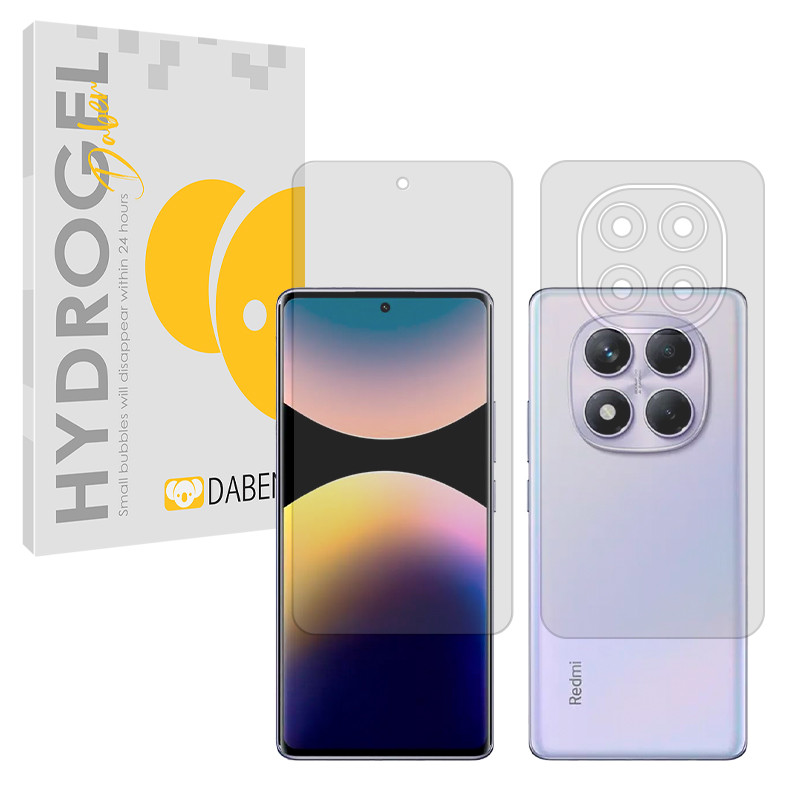 محافظ صفحه نمایش شفاف دبن مدل Tough مناسب برای گوشی موبایل شیائومی Redmi Note 14 Pro 4G به همراه محافظ پشت گوشی