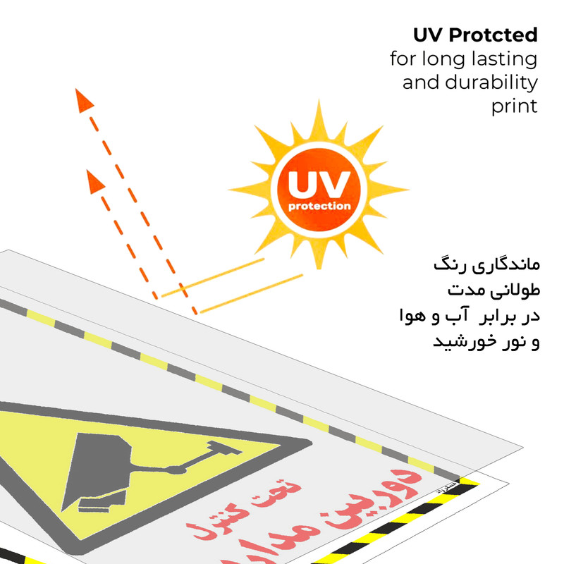 برچسب ایمنی مستر راد طرح تحت کنترل دوربین مدار بسته مدل HSE-OSHA-020 برچسب ایمنی مستر راد طرح تحت کنترل دوربین مدار بسته مدل HSE-OSHA-020