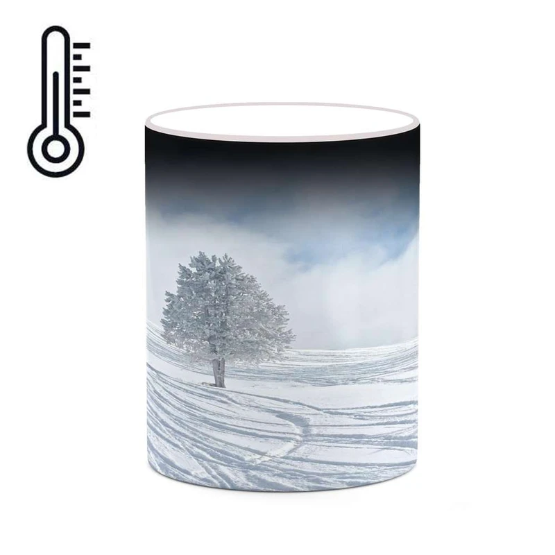 ماگ حرارتی کاکتی مدل منظره برفی کد mgh18466