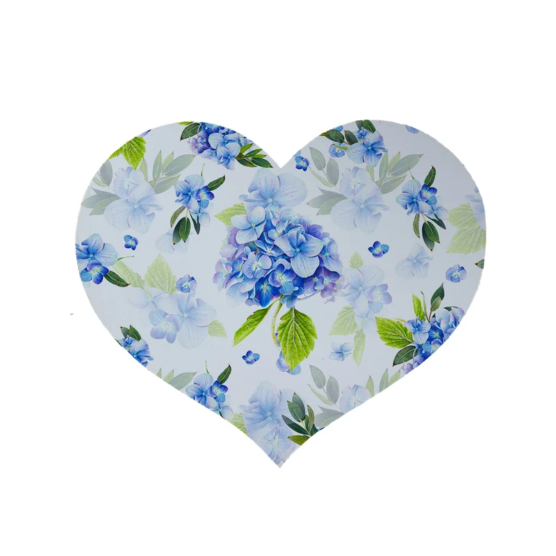 پادری مدل قلب طرح گل کد 5898 سایز 90x90 سانتی متر 