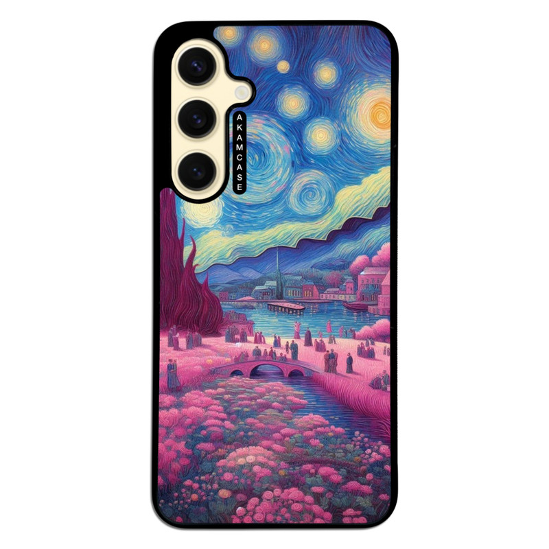 کاور آکام مدل AMC-WSGS24FE-VANGOGH-1 مناسب برای گوشی موبایل سامسونگ Galaxy S24 FE