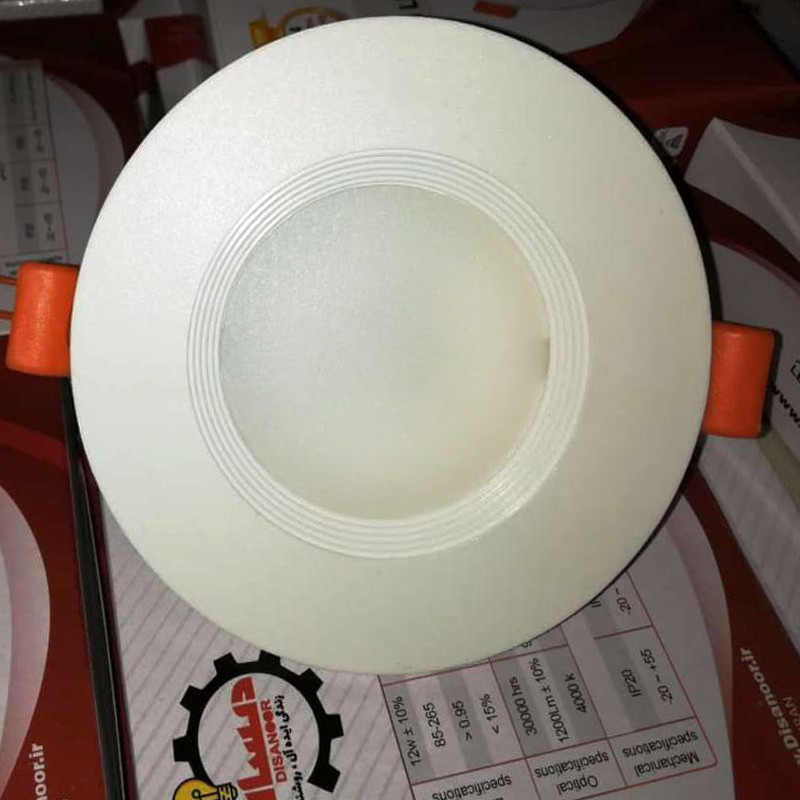 پنل سقفی ال ای دی 7 وات دیسانور مدل ماهور توکار هیت سینک آلومینیوم DL7w Mahoor 5pack بسته 5 عددی