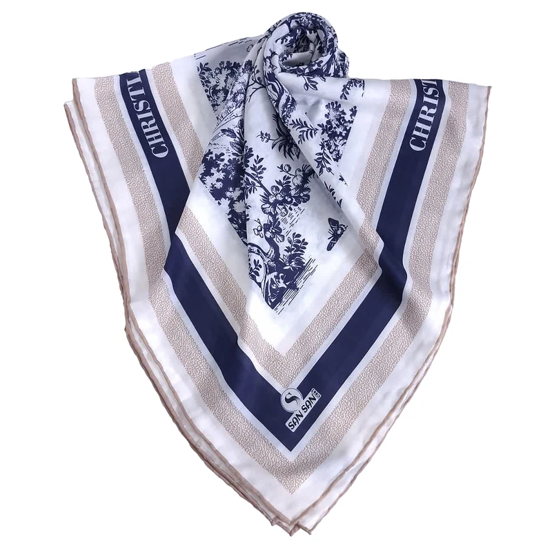 روسری الیاف نخی زنانه مدل چهارفصل کد 1003 با طول و عرض 140*140 سانتی‌متر