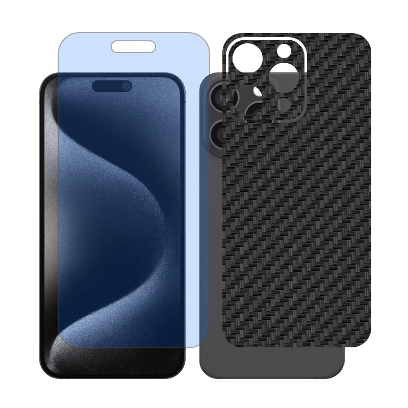 محافظ صفحه نمایش مات آنتی بلو گلس مدل Together مناسب برای گوشی موبایل اپل iPhone 16 Pro Max به همراه برچسب پوششی پشت گوشی