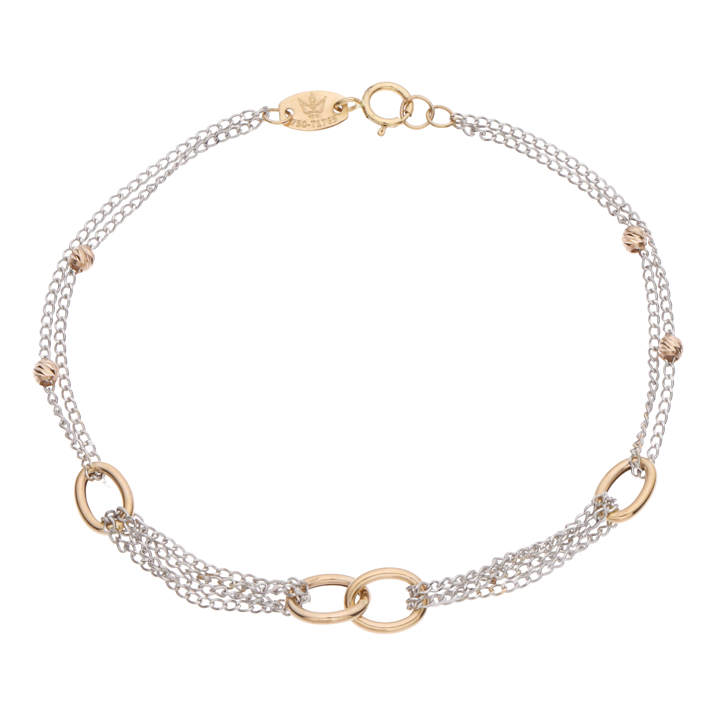 دستبند طلا 18 عیار زنانه مایا ماهک مدل MB1688 -  - 1