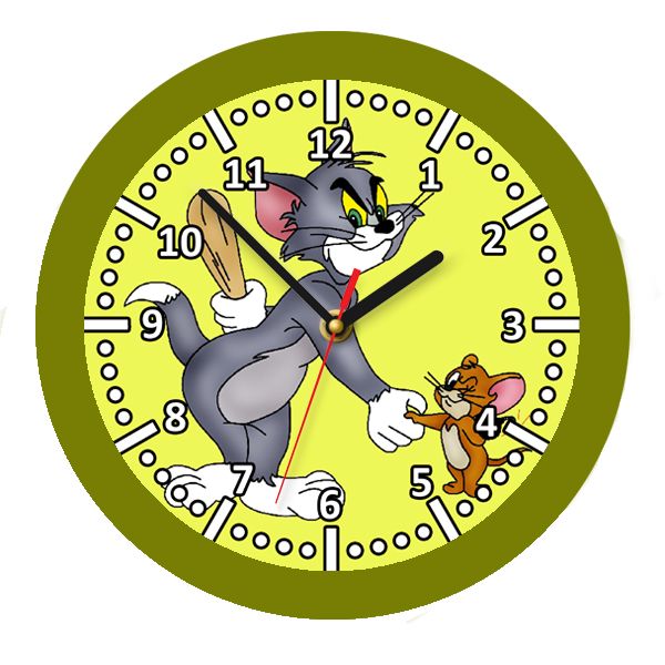 ساعت دیواری کودک مدل تام و جری