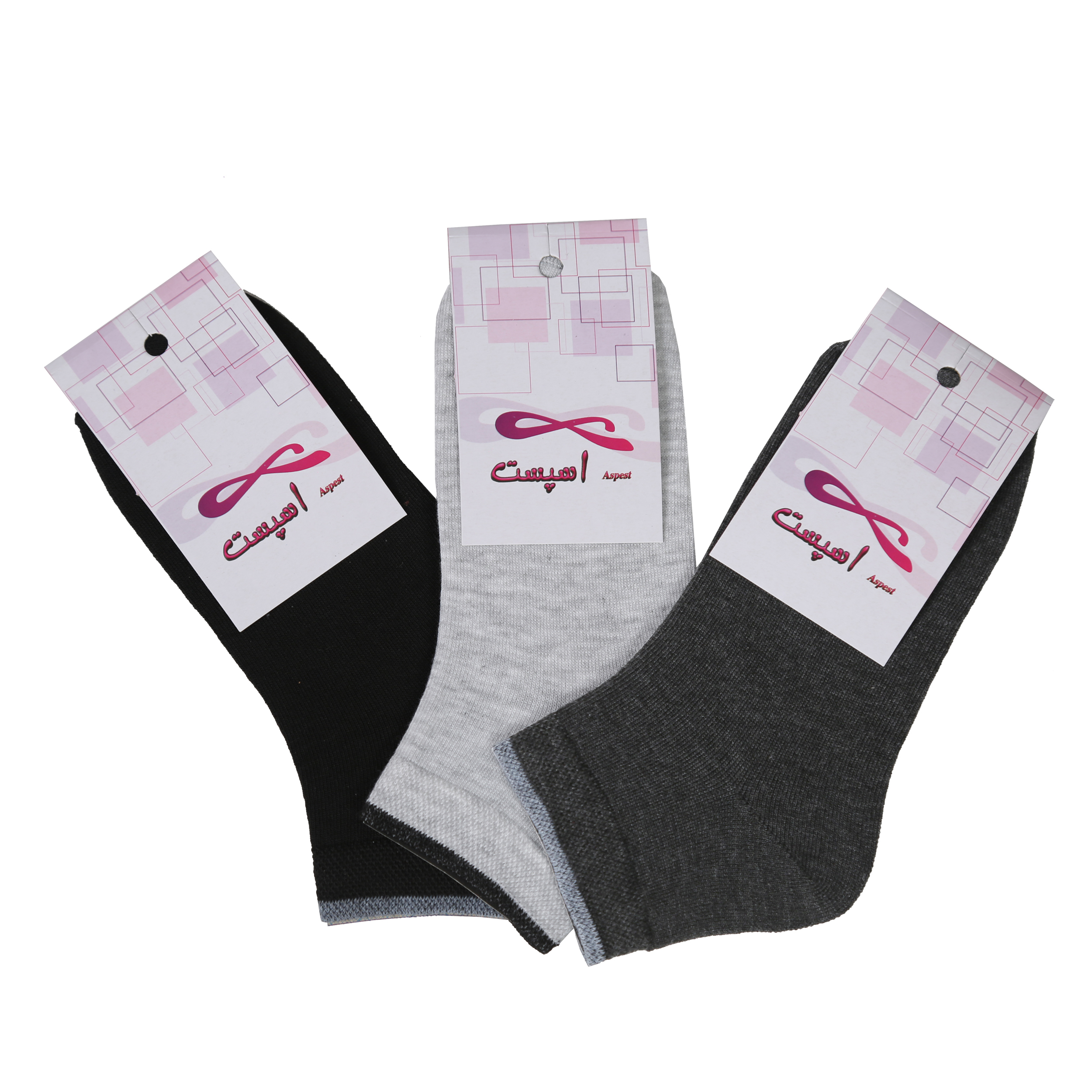 جوراب مردانه اسپست مدل ASP-Simple-M مجموعه سه عددی