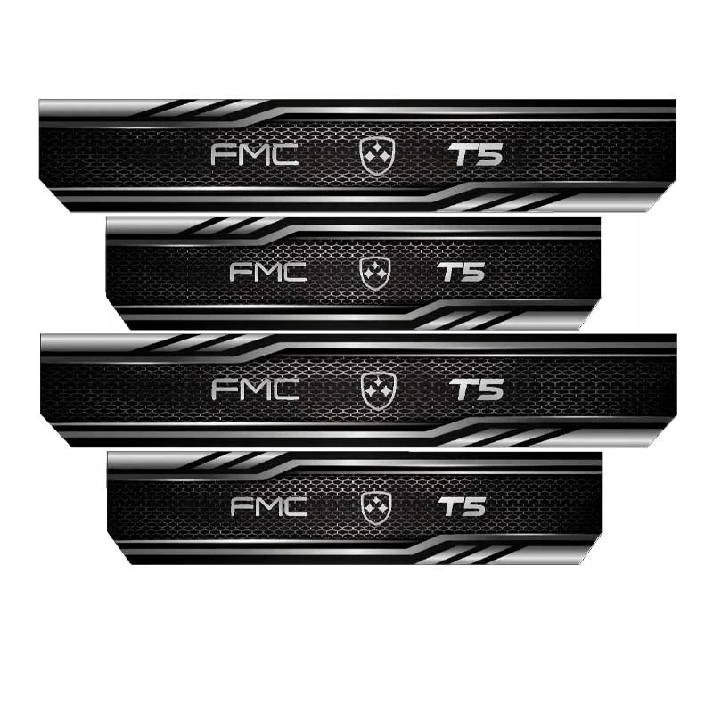 برچسب بدنه خودرو رایسان کد SP20122 مناسب برای اف ام سی t5 مجموعه 4 عددی