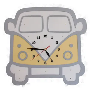 چراغ خواب و ساعت اتاق کودک مدل ماشین