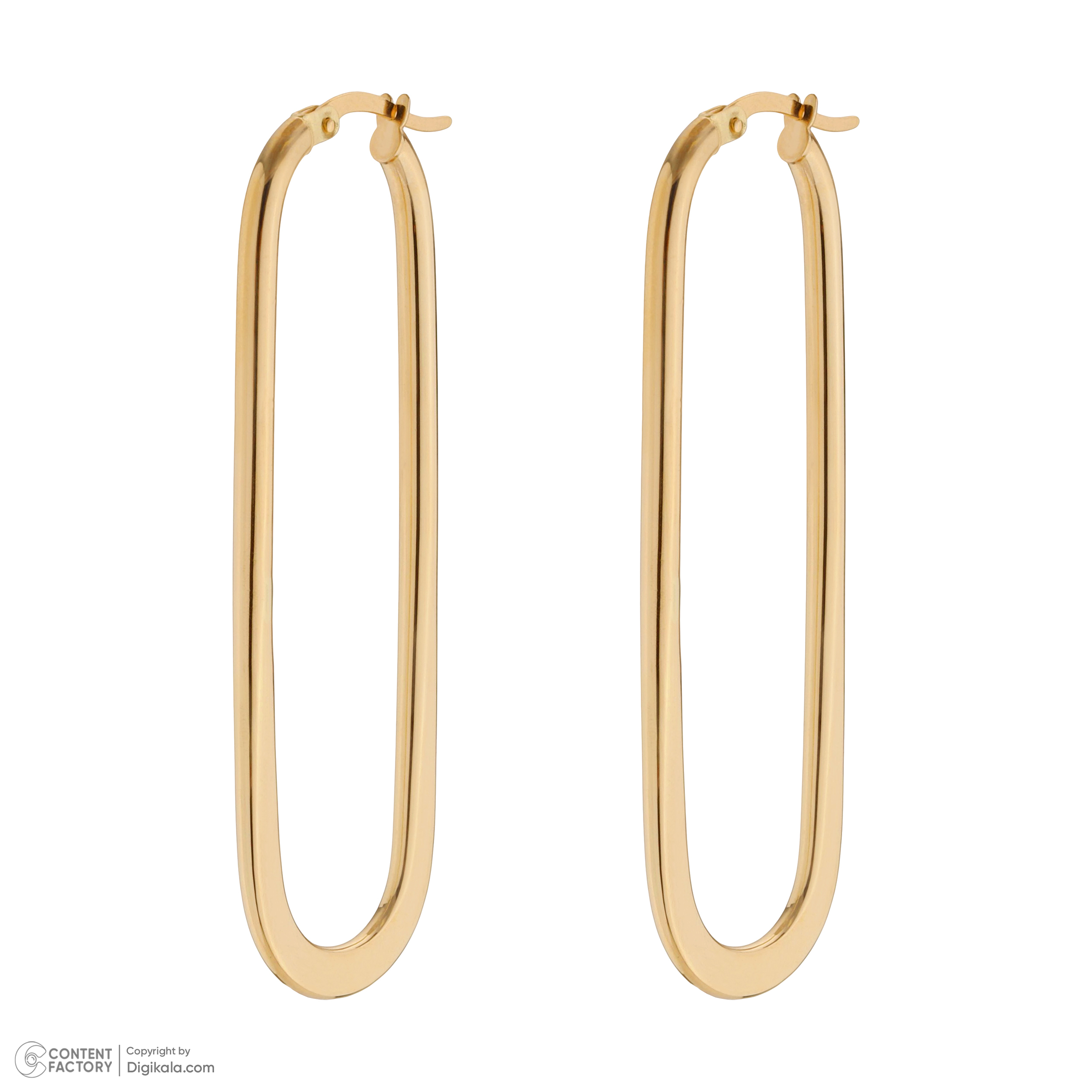 گوشواره طلا 18 عیار زنانه تاج مدل 1118