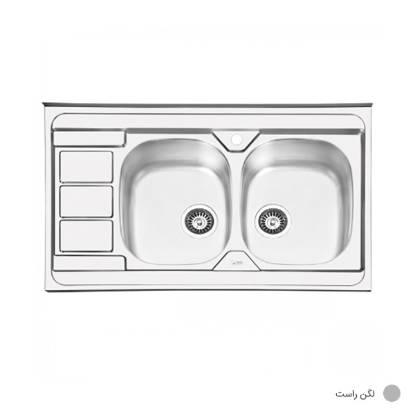 سینک ظرفشویی ایلیا استیل مدل 1051 روکار