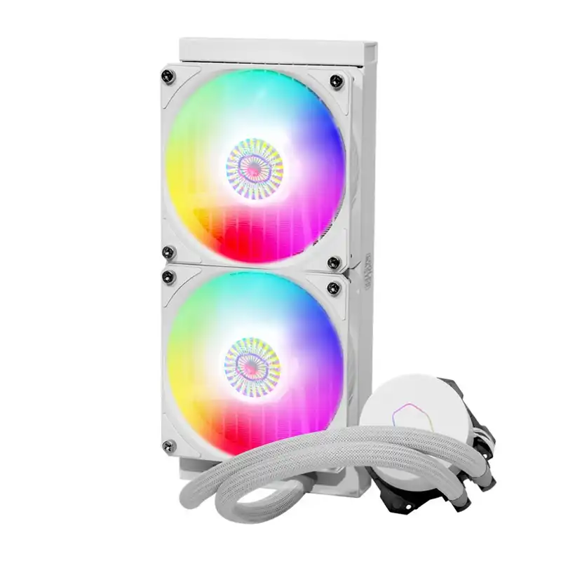 خنک کننده آبی کولر مستر مدل  Masterliquid ML240L V2 ARGB White Edition