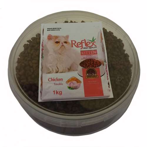 غذای خشک بچه گربه رفلکس مدل Chicken_1000 وزن 1 کیلوگرم