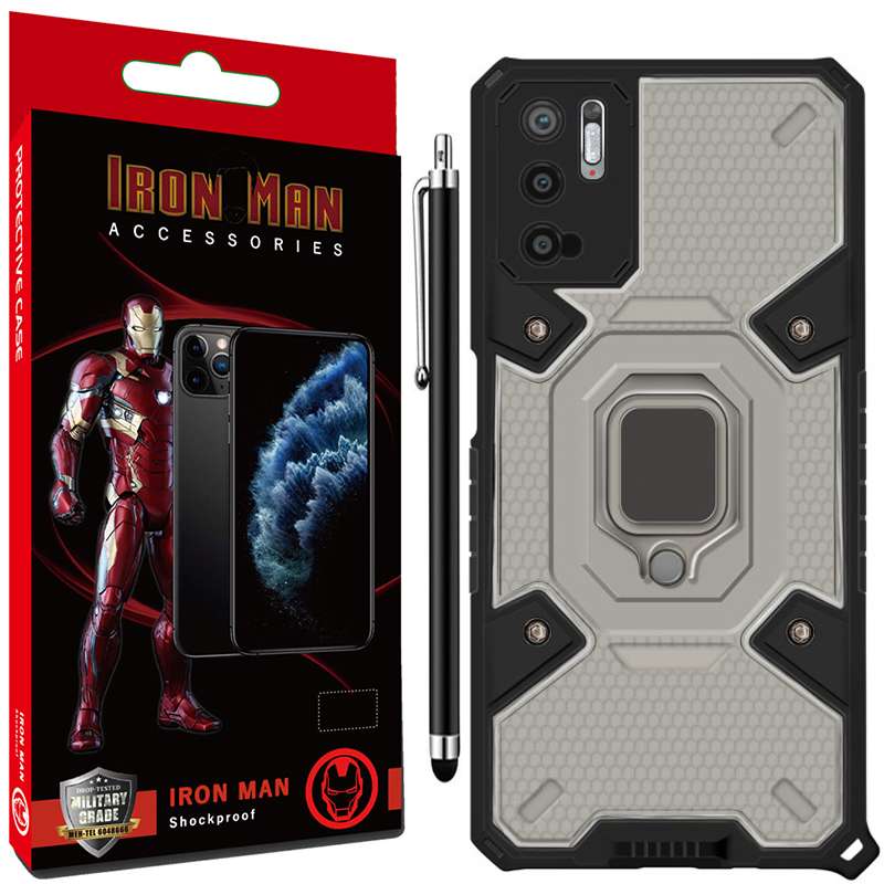 کاور آیرون من مدل Protection مناسب برای گوشی موبایل شیائومی Redmi Note 10 Pro 5G/Poco X3 GT به همراه قلم لمسی کاور آیرون من مدل Protection مناسب برای گوشی موبایل شیائومی Redmi Note 10 Pro 5G/Poco X3 GT به همراه قلم لمسی