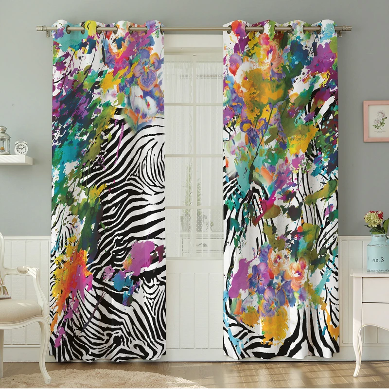 پرده نیروانا طرح مدرن  مدل هازان کد 4558 سایز 140×280 سانتی متر