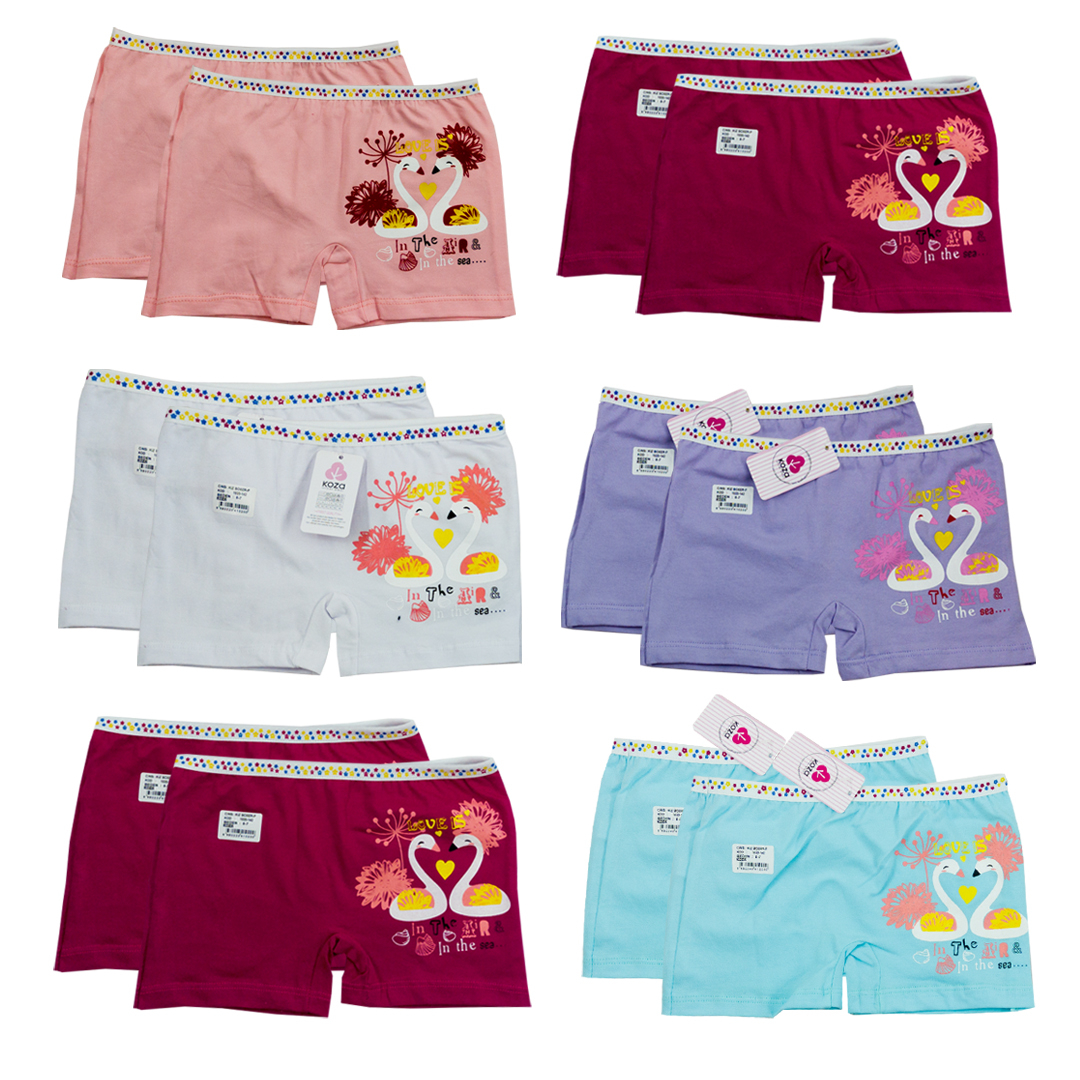 شورت دخترانه مدل 7154 مجموعه 12 عددی