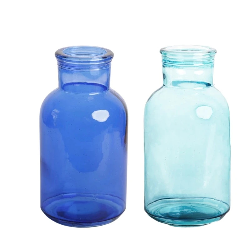 گلدان دکوری مدل شیشه ای رویال مجموعه دو عددی