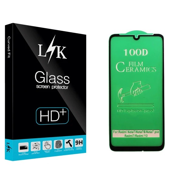 محافظ صفحه نمایش سرامیکی ال کی مدل Hard glass مناسب برای گوشی موبایل شیائومی Redmi 7
