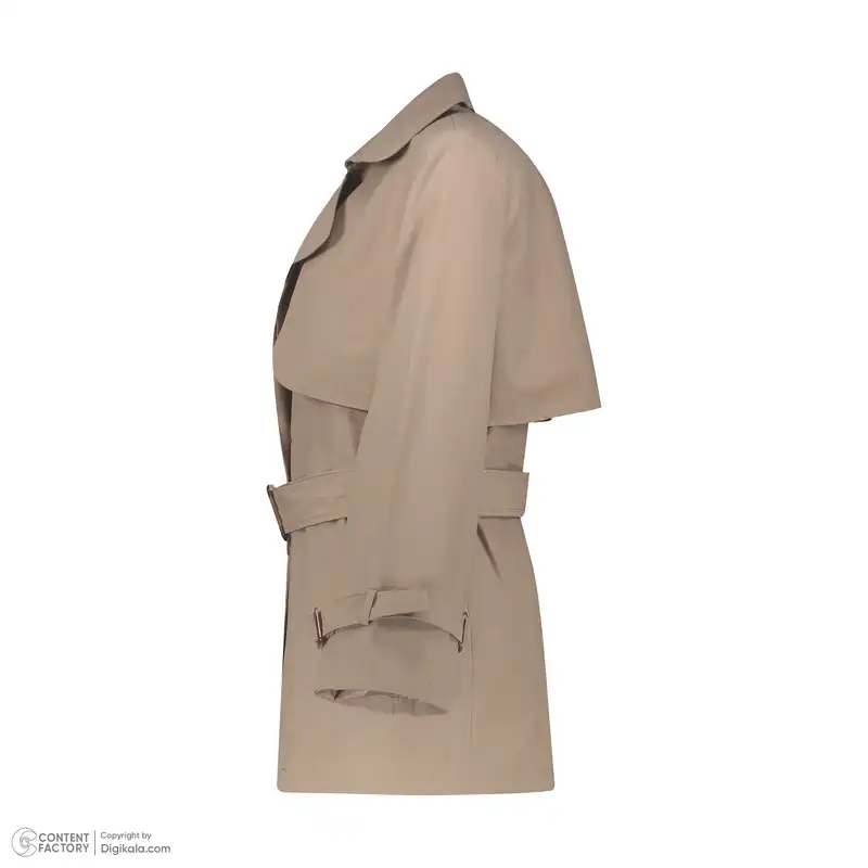 بارانی زنانه برنس مدل ژربا-14 رنگ خاکی