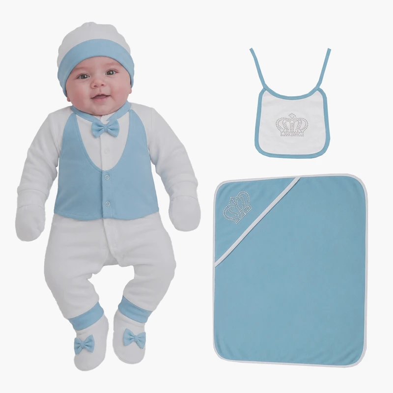 ست لباس بیمارستانی نوزادی مدل vest