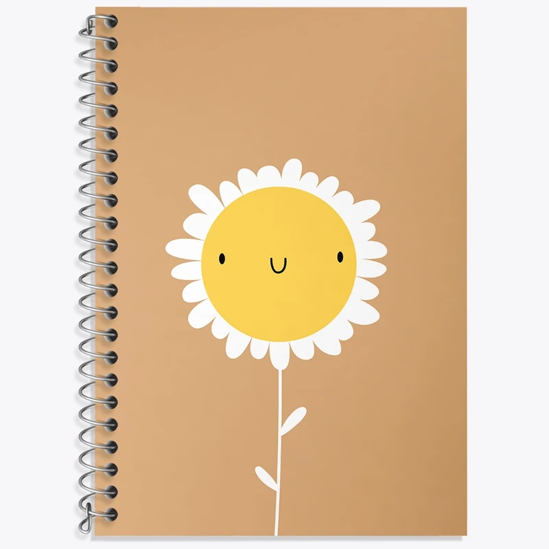 دفتر لغت 50 برگ خندالو طرح گل بامزه کد N161