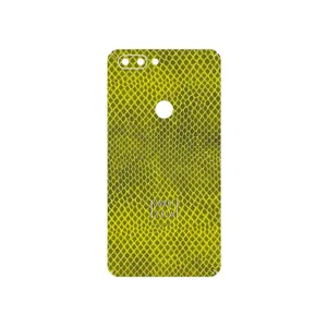 MAHOOT Yellow Snake Skin Cover Sticker for Tecno Phantom 8
