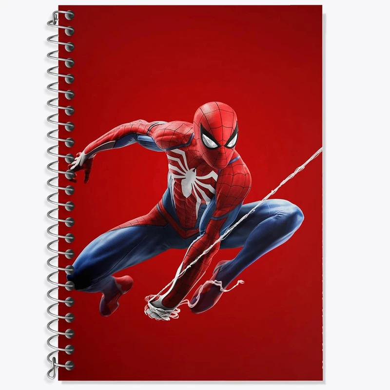 دفتر زبان 50 برگ خندالو مدل سه خط طرح مایلز مورالز مردعنکبوتی کد 30829