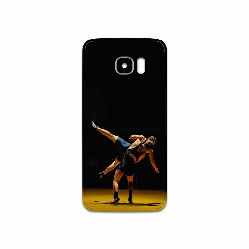 برچسب پوششی ماهوت مدل Wrestling مناسب برای گوشی موبایل سامسونگ Galaxy S7 Edge