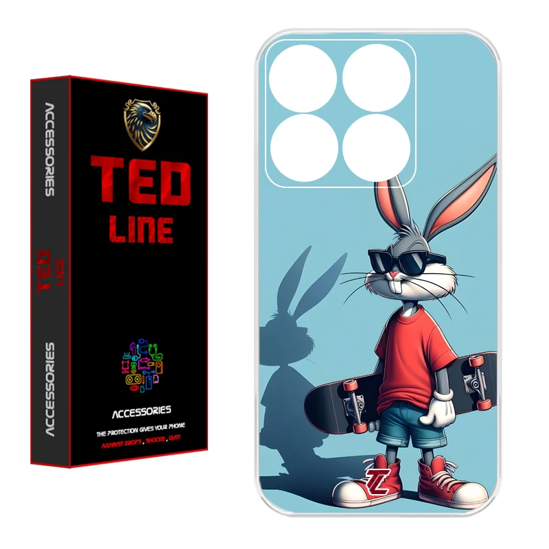 کاور تد لاین طرح خرگوش کد 1107 مناسب برای گوشی موبایل شیائومی Mi 14T / 14T Pro