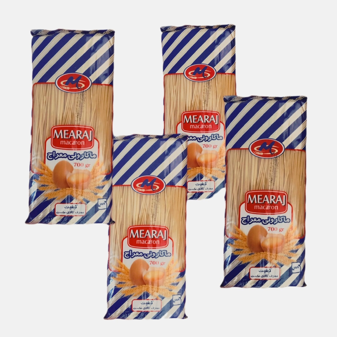 ماکارونی قطر 1.2 معراج - 700 گرم بسته 4 عددی
