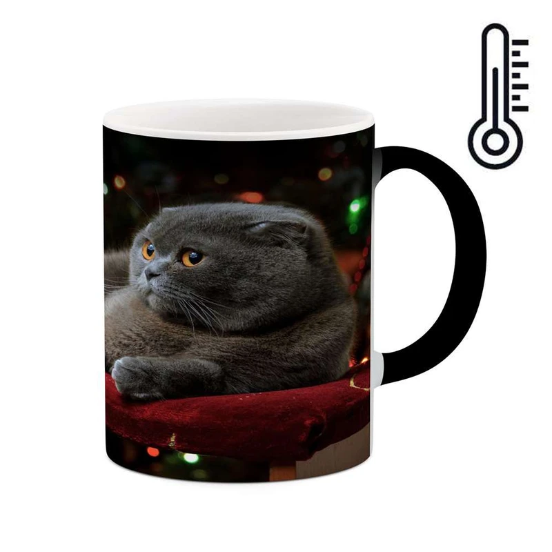 ماگ حرارتی کاکتی مدل گربه کد mgh16574