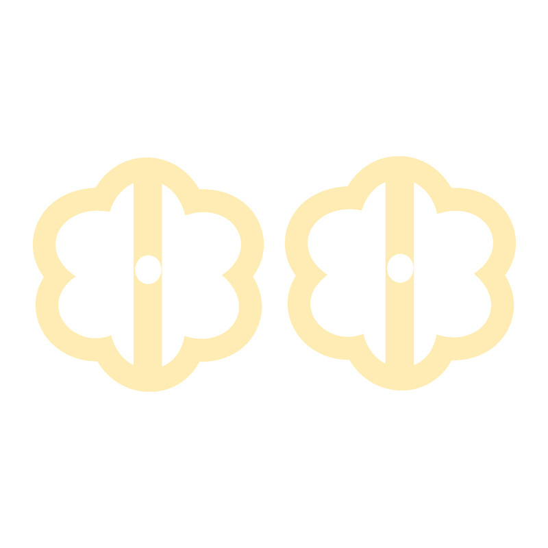 گوشواره طلا 18 عیار زنانه کرابو طرح گل مدل Kr5187