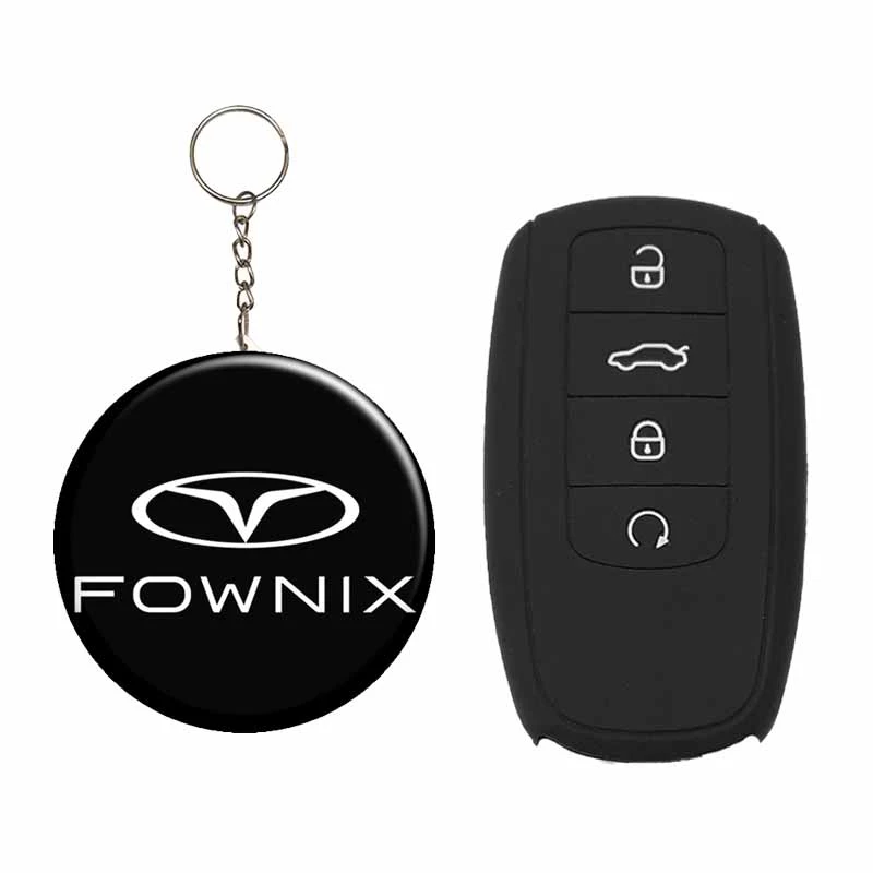 کاور ریموت و سوئیچ خودرو قطعه سازان کبیر مدل COV-FXWHT-1030230 مناسب برای فونیکس FX به همراه جاسوئیچی