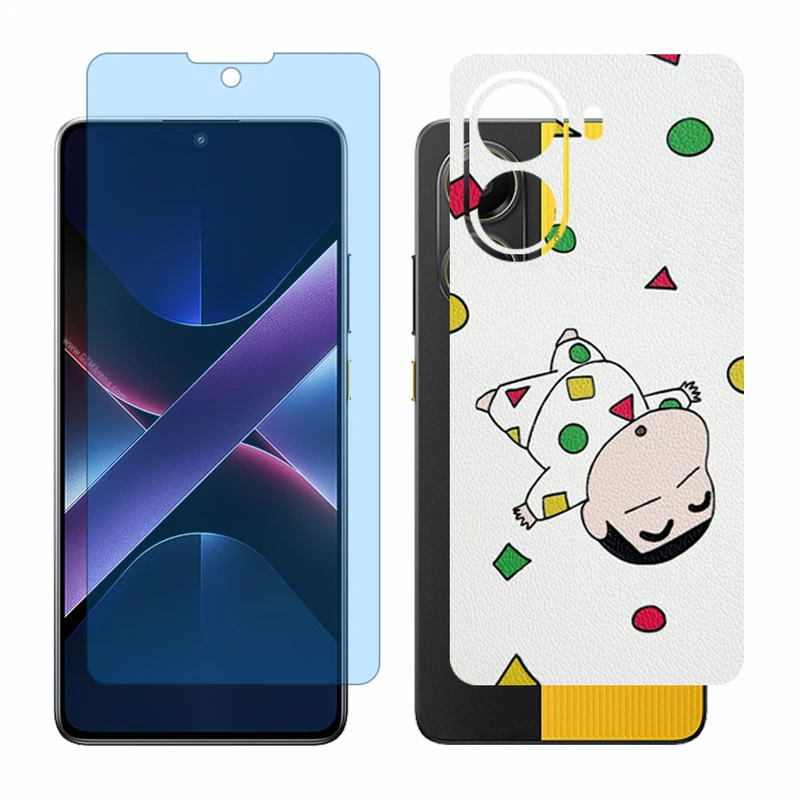 محافظ صفحه نمایش آنتی بلو گلس مدل Together مناسب برای گوشی موبایل شیائومی Poco X7 Pro به همراه برچسب پوششی پشت گوشی