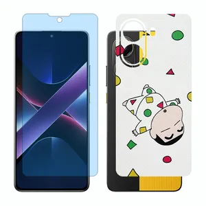 Glass Together model anti blue screen protector suitable for Xiaomi Poco X7 Pro mobile phone with back cover sticker