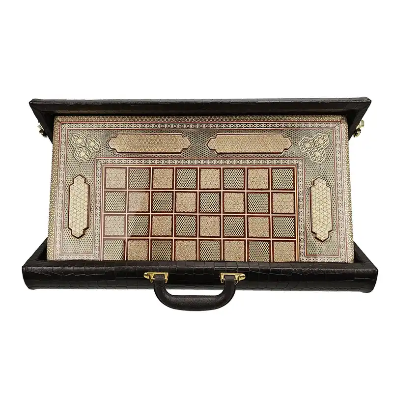 صفحه شطرنج خاتم کاری مدل شاهکار کد 21