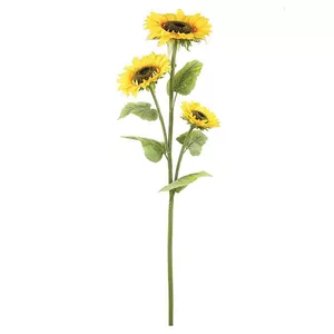 گل مصنوعی مدل آفتابگردان سه گل 