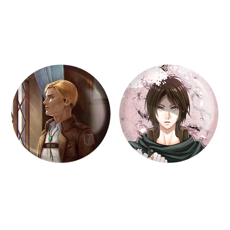 مگنت خندالو طرح اروین اسمیت و ارن یگر انیمه اتک آن تایتان کد 1098910985 مجموعه 2 عددی