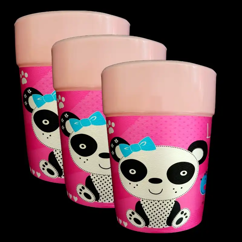 لیوان کودک طرح خرسی بسته 3 عددی