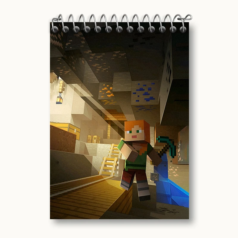 دفتر یادداشت 50 برگ خندالو طرح ماینکرافت (Minecraft) کد N3306