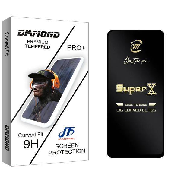 محافظ صفحه نمایش جی اف مدل Diamond SuperX مناسب برای گوشی موبایل شیائومی Redmi Note 12